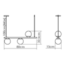 Ver imagem 2 de Pendente Lustre Luminária Globo de Vidro
