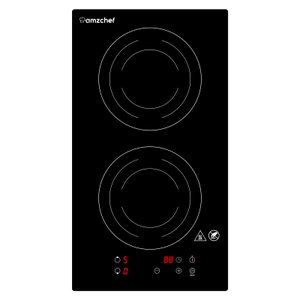 Amzchef Cooktop de Indução 2 Bocas com Plug 1800w, 9 Níveis de Potência