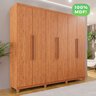 Guarda-roupa Casal 6 Portas 4 Gavetas com Pés Atlanta 100% MDF - 7