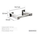 Ver imagem 3 de Saboneteira Inox - Kromus Qd0403