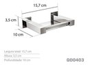 Ver imagem 3 de Saboneteira Inox - Kromus Qd0403