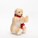 Ver imagem 2 de Enfeite Urso Pendente Decoração Natal em Isopor 18cm