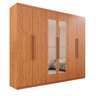 Guarda-roupa Casal 6 Portas 4 Gavetas com Espelho Atlanta 100% MDF - 2