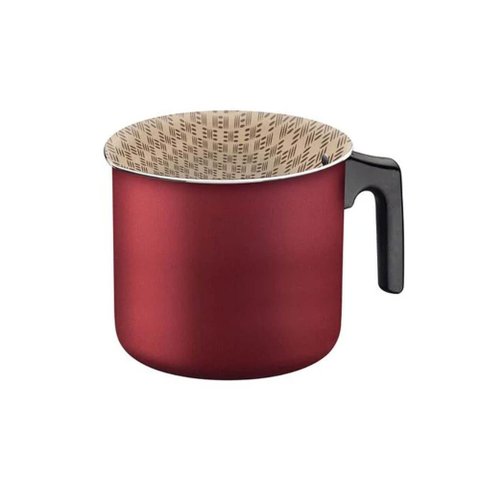 Leiteira Tramontina Vermelha 1,1l Fervedor Alumínio 12cm Antiaderente Starflon Max