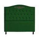 Ver imagem 1 de Cabeceira Casal 140cm Para Cama Box Greta Suede Verde - DS Estofados