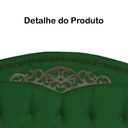 Ver imagem 3 de Cabeceira Casal 140cm Para Cama Box Greta Suede Verde - DS Estofados