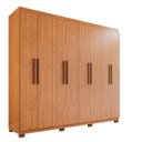 Ver imagem 3 de Guarda-roupa Casal 8 Portas 4 Gavetas com Pés Montreal 100% MDF