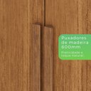 Ver mais imagens de Guarda-roupa Casal 8 Portas 4 Gavetas com Pés Montreal 100% MDF