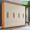 Guarda-roupa Casal 8 Portas 4 Gavetas com Pés Montreal 100% MDF - 8