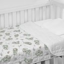 Ver imagem 1 de Cobre Leito Tecebem Baby Malha Estampado Yan 85cm X 145m Branco
