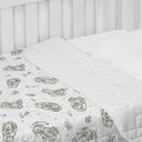 Ver imagem 2 de Cobre Leito Tecebem Baby Malha Estampado Yan 85cm X 145m Branco