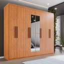 Ver imagem 1 de Guarda-roupa Casal 8 Portas 4 Gavetas com Espelho Montreal 100% MDF
