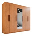Ver imagem 3 de Guarda-roupa Casal 8 Portas 4 Gavetas com Espelho Montreal 100% MDF