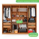 Ver imagem 2 de Guarda-roupa Casal 8 Portas 4 Gavetas com Espelho Montreal 100% MDF