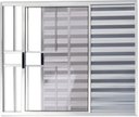 Ver imagem 1 de Veneziana de Aluminio 3 Folhas com Grade Linha Premium:1,20 X 1,20/brilhante