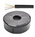 Ver imagem 1 de Cabo Liso Chato P/ Tel 4 Vias Preto Rolo C/ 300mts