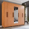 Guarda-roupa Casal 8 Portas 4 Gavetas com Espelho com Pés Montreal 100% MDF - 1