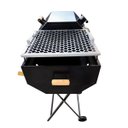 Ver imagem 5 de Churrasqueira Meia Bafo Premium com Carrinho Suporte Nossa Kasa