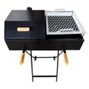 Ver imagem 1 de Churrasqueira Meia Bafo Premium com Carrinho Suporte Nossa Kasa