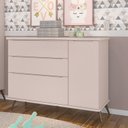 Ver imagem 7 de Conjunto Quarto Infantil com Guarda-roupa 3 Portas e Cômoda com Sapateira Melinda 100% Mdf