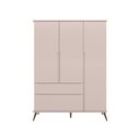 Ver imagem 7 de Conjunto Quarto Infantil com Guarda-roupa 3 Portas e Cômoda com Sapateira Melinda 100% Mdf