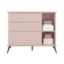 Ver imagem 6 de Conjunto Quarto Infantil com Guarda-roupa 3 Portas e Cômoda com Sapateira Melinda 100% Mdf