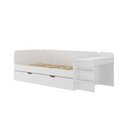 Ver imagem 2 de Cama de Solteiro Funcional Infantil com Escrivaninha e Cama Auxiliar 100% MDF Premium Helena Branco