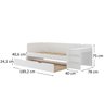 Cama de Solteiro Funcional Infantil com Escrivaninha e Cama Auxiliar 100% Mdf Premium Helena - 4