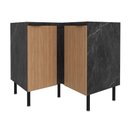 Ver imagem 1 de Armário Balcão de Canto P/cozinha 90cm 2 Portas S/tampo New York Móvel na Caixa