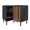 Ver imagem 5 de Armário Balcão de Canto P/cozinha 90cm 2 Portas S/tampo New York Móvel na Caixa