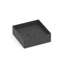 Ver imagem 1 de Cuba de Apoio Quadrada S/ Mesa Terra Matte Black 350x350 - Roca Louça Roca Louças