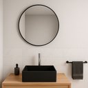 Ver imagem 5 de Cuba de Apoio Quadrada S/ Mesa Terra Matte Black 350x350 - Roca Louça Roca Louças