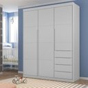 Ver imagem 2 de Conjunto Quarto Infantil com Guarda-roupa 3 Portas 4 Gavetas e Cômoda Pérola