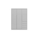 Ver imagem 3 de Conjunto Quarto Infantil com Guarda-roupa 3 Portas 4 Gavetas e Cômoda Pérola