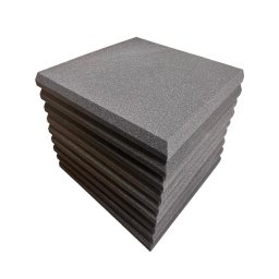 Espuma Acústica 50 X 50 X 5cm Lisa - 12 Placas Anti Chamas - 6