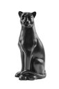 Ver imagem 1 de Escultura Obra de Arte Estátua Pantera Sentada Grande 90cm:preto Fosco