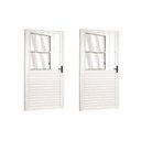 Ver imagem 5 de Kit com 2 Portas Social Palheta de Alumínio 210 X 70cm Linha 25 Lado Direito Esquadrias Bergamo