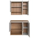 Ver imagem 5 de Gabinete Banheiro 80cm 3 Portas e Espelheira Taos Mel/arenas F10 - Mpozenato