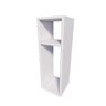 Mesa de Cabeceira Safira Pequena 20x20x60cm Branco Quarto Sala - 3