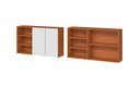 Ver imagem 3 de Armário Suspenso 120cm 2 Portas com Nicho Luana/clara - Cinamomo/branco Aramóveis