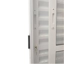 Ver imagem 4 de Kit com 3 Portas Balcão de Alumínio 3 Folhas Móveis 210 x 120cm com Fechadura Linha 25 Branco Esquad