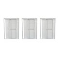 Ver imagem 7 de Kit com 3 Portas Balcão de Alumínio 3 Folhas Móveis 210 x 120cm com Fechadura Linha 25 Branco Esquad