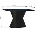 Ver imagem 2 de Mesa de Jantar Apollo Tampo Retangular 136x80cm Preto