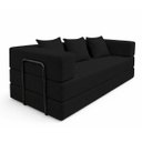 Ver imagem 1 de Sofa Cama 2 Lugares Virginia 185cm Boucle Sofa na Caixa Preto