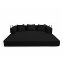 Ver imagem 3 de Sofa Cama 2 Lugares Virginia 185cm Boucle Sofa na Caixa Preto