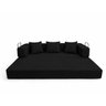 Sofa Cama 2 Lugares Virginia 185cm Boucle Sofa na Caixa Preto - 3
