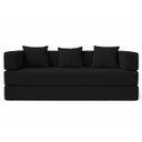 Ver imagem 2 de Sofa Cama 2 Lugares Virginia 185cm Boucle Sofa na Caixa Preto