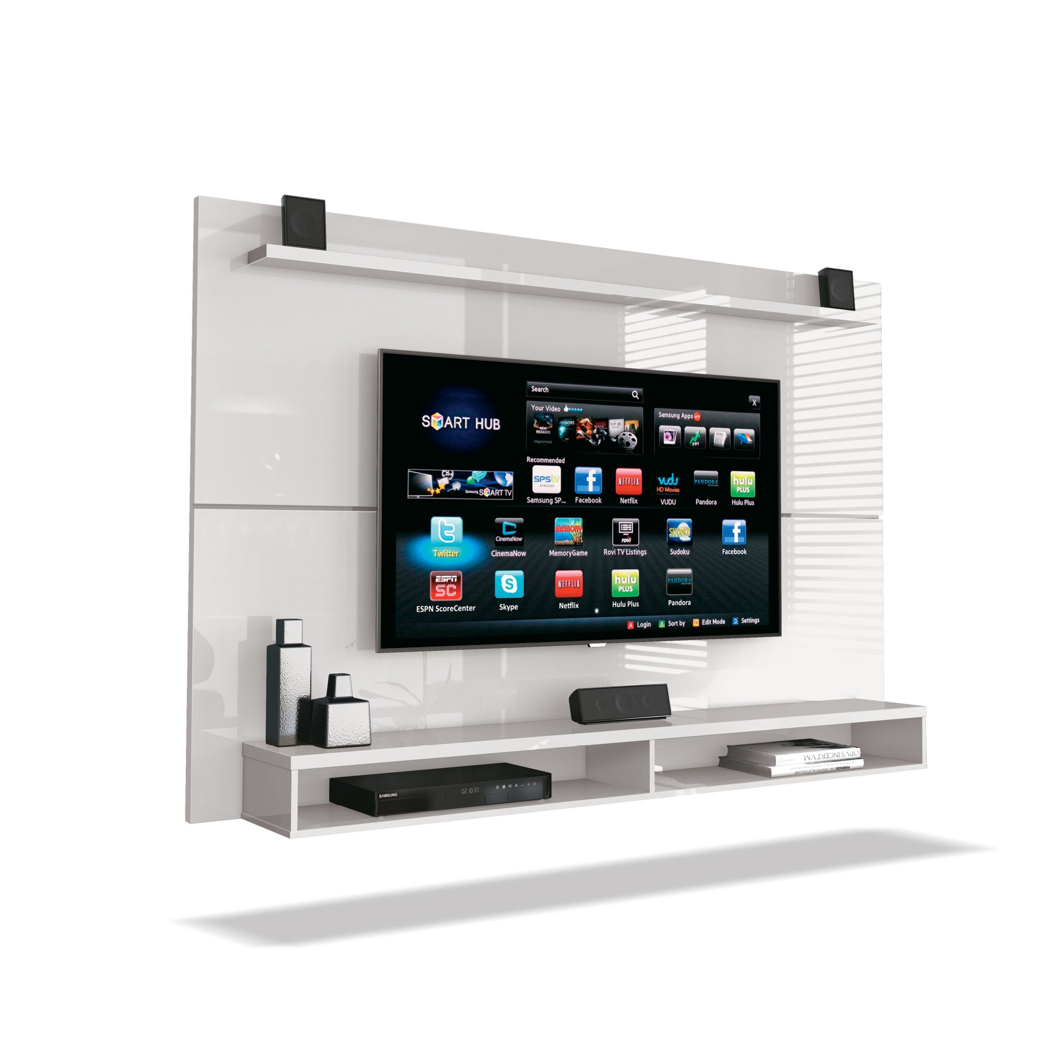 Painel para TV até 65 Polegadas Maxi Branco | MadeiraMadeira