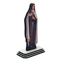 Ver imagem 2 de Adorno Imagem Santa Terezinha do Menino Jesus de Mesa Madeira 12 Cm