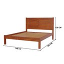Ver imagem 4 de Cama Casal Madeira Reforçada Marrom Alto Padrão Repleta